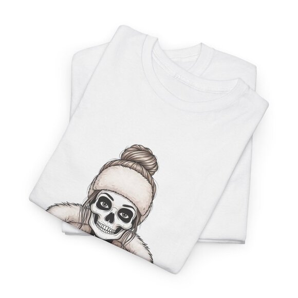 Just waiting for Halloween Png, Skeleton Shirt, Vintage Halloween T-Shirt - Picture 3 of 7